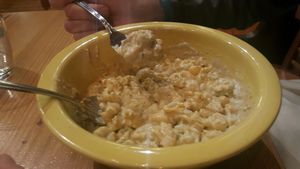 mac and ";cheese"; at Cafe Gratitude in Kansas City