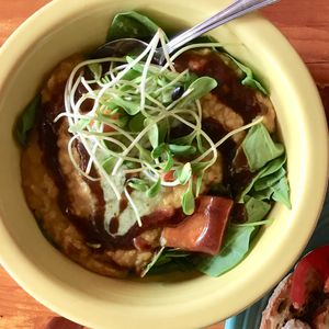 I am HUMBLE (indian curry bowl, crazy flavorful!) at Cafe Gratitude in Kansas City