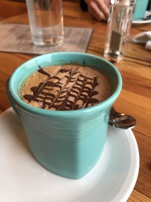 Vegan mocha at Cafe Gratitude in Kansas City