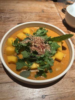 Pumpkin and peanut curry  at Chu the Phat in South Brisbane