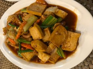 tasty tofu dish at Anna's Restaurant in Koh Phi Phi