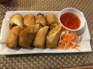 tasty spring roles at Anna's Restaurant in Koh Phi Phi