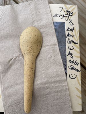 Edible spoons!   at Plantastic Indy in Indianapolis
