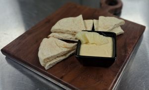 Tropical Island Sauce with Pita at Plantastic Indy in Indianapolis