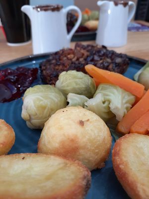 Vegan Christmas Roast Dinner at Morrisons Cafe in Gosport