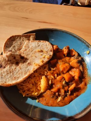 Sweet potato curry - still the same menu after 6 months at Morrisons Cafe in Gosport