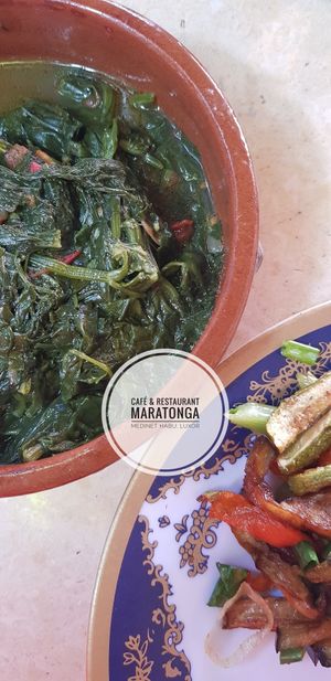 Spinach Tagine at Café & Restaurant Maratonga in Luxor