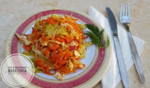 Salad at Café & Restaurant Maratonga in Luxor