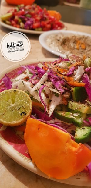 Salads at Café & Restaurant Maratonga in Luxor