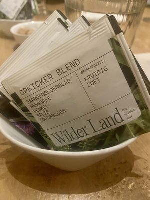 Really nice tea made native herbs  at Vert Restaurant in Middelburg