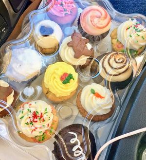 Christmas cupcakes at Capital City Bakery in Austin