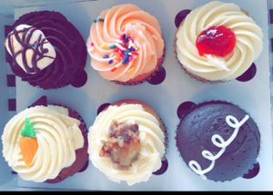 Mexican Hot Chocolate, Strawberry Blonde, Raspberry Almond, Carrot Pumpkin, Bourbon Pecan, and Fauxstess at Capital City Bakery in Austin