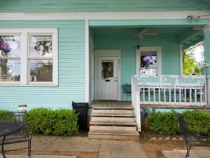 outside at Capital City Bakery in Austin