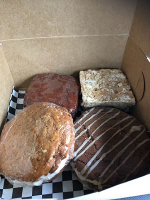 Cream pies and rice crispy treats  at Capital City Bakery in Austin