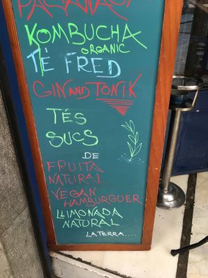 Vegan options  at La Terra in Girona