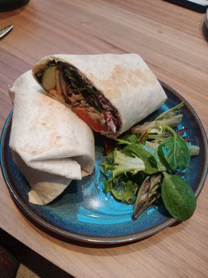 Vegan tofu wrap at Verde in Trondheim
