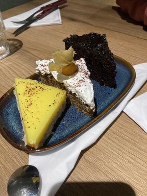 Cake variety  at Verde in Trondheim