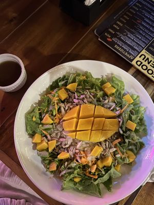 Mango salad  at Cocorico Hostel in San Vicente Palawan