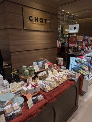 the stand in the mall at Chat - Mitsukoshi in Sapporo