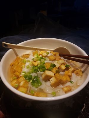 Noodle bowl special 'vegan at The Hungry Pug Cafe in Kenora