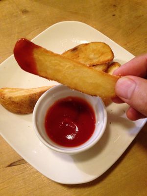 A big potato wedge with plenty to chew on.  at Morpho Cafe in Kyoto