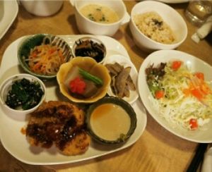 vegan set at Morpho Cafe in Kyoto