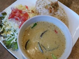 Green curry at Morpho Cafe in Kyoto