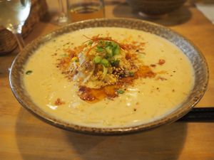 The best bowl of noodles I've had! at Morpho Cafe in Kyoto