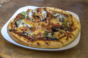 Pizza at Morpho Cafe in Kyoto