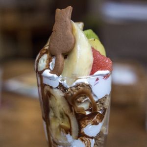 dessert at Morpho Cafe in Kyoto