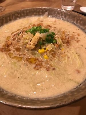 Vegan ramen!! Best ramen that I have ever tried by far at Morpho Cafe in Kyoto