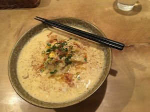 ramen at Morpho Cafe in Kyoto