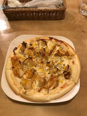Potato Pizza at Morpho Cafe in Kyoto