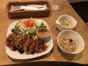Soy Meat Plate at Morpho Cafe in Kyoto