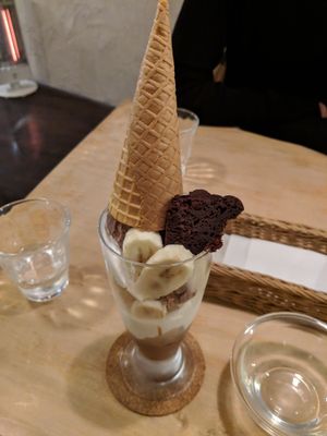 Parfait at Morpho Cafe in Kyoto