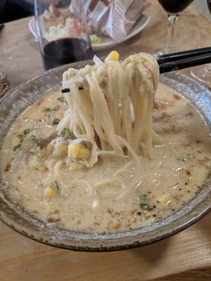 Vegan Ramen Noodle Soup at Morpho Cafe in Kyoto