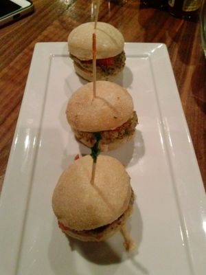 happy hour sliders at Real Food Daily - Pasadena in Pasadena