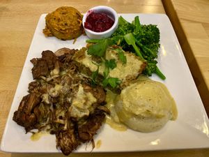 Thanksgiving Teaser Plate  at Real Food Daily - Pasadena in Pasadena