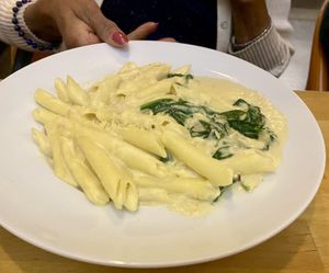 Penne with spinach   at Real Food Daily - Pasadena in Pasadena