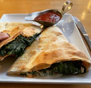 Margherita Calzone   at Real Food Daily - Pasadena in Pasadena