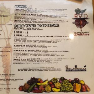 Menu at Real Food Daily - Pasadena in Pasadena