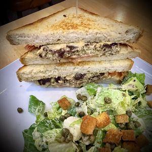 ALMOND TUNA MELT 🥹  at Real Food Daily - Pasadena in Pasadena