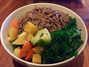 basic three at Real Food Daily - Pasadena in Pasadena