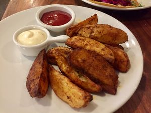 Seaside fries at Real Food Daily - Pasadena in Pasadena