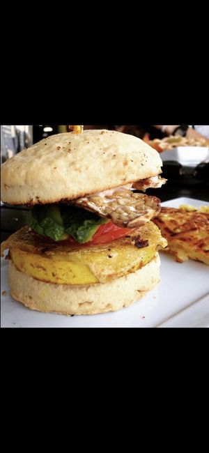 Breakfast Sammie  at Real Food Daily - Pasadena in Pasadena