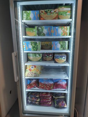 Frozen veg at Frooty in Barcelona