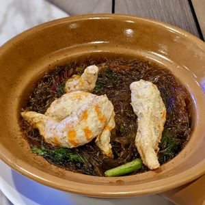 Vegan Claypot Vermicelli with Happiee Seafood at Bangkok Jam - Great World City in Central Singapore