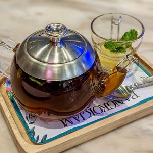 Mango Passionfruit Tea at Bangkok Jam - Great World City in Central Singapore