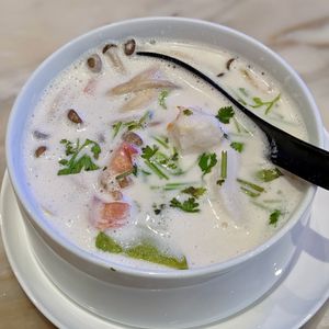 Coconut Tom Yum Soup at Bangkok Jam - Great World City in Central Singapore