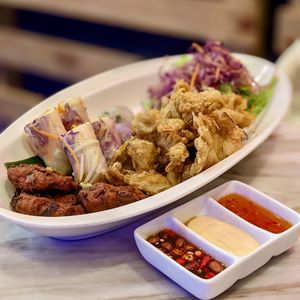 Vegan Assorted Appetiser Platter at Bangkok Jam - Great World City in Central Singapore